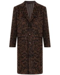 Etro - Animal Pattern Single-Breasted Coat - Lyst