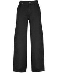 ROTATE BIRGER CHRISTENSEN - Logo-Embellished Wide-Leg Jeans - Lyst
