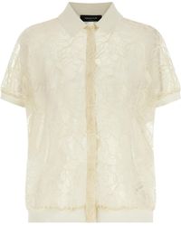 Fabiana Filippi - Short Sleeved Lace Cardigan - Lyst