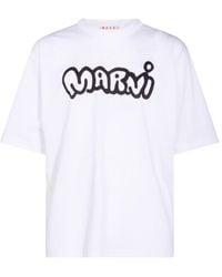 Marni - Logo Printed T-Shirt - Lyst