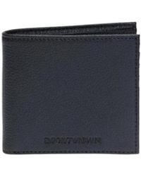 Emporio Armani - Embossed Logo Billfold Wallet - Lyst