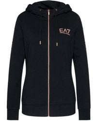 EA7 - Zip-Through Hooded Jacket - Lyst