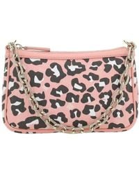 MCM - Leopard Printed Chain-Linked Mini Shoulder Bag - Lyst