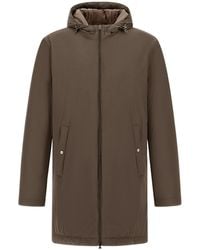 Herno - Zip-Up Hooded Parka - Lyst