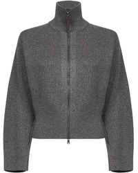 Brunello Cucinelli - Long-Sleeved Cardigan - Lyst
