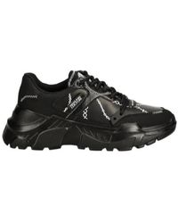 Versace Jeans Couture - Couture Chain-Link Printed Lace-Up Sneakers - Lyst