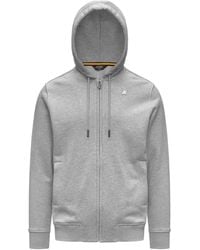 K-Way - Drawstring Zip-Up Hoodie - Lyst