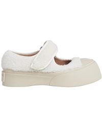 Marni - Shearling Touch-Strap Mary Jane Sneakers - Lyst