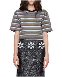 Marni - Striped Jersey T-Shirt - Lyst