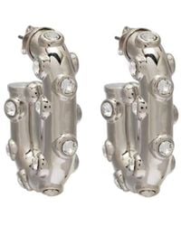 Rabanne - Crystal-Embellished Hoop Earrings - Lyst