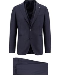 Tagliatore - Single-Breasted Tailored Suit - Lyst
