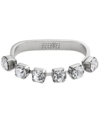 MM6 by Maison Margiela - Embellished Logo Engraved Ring - Lyst