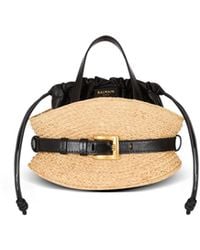 Balmain - Shuffle Drawstring-Fastened Mini Tote Bag - Lyst
