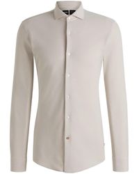 BOSS - Cotton Shirt - Lyst