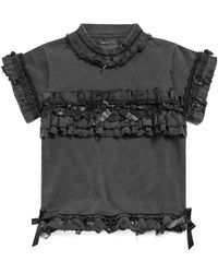 Balenciaga - Ruffle Detailed Top - Lyst