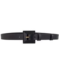 Saint Laurent - Square Buckle Belt - Lyst