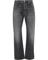 Versace - Logo-Patch Straight-Leg Jeans - Lyst