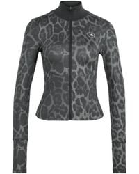 adidas By Stella McCartney - Printed Zip Performance Top - Lyst