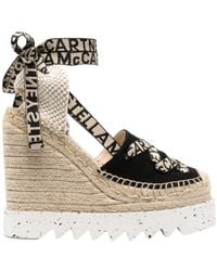Stella McCartney - Gaia Wedged Espadrilles - Lyst