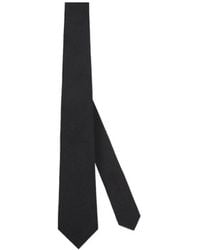 Gucci - Gg Silk Cotton Tie - Lyst