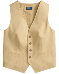 Polo Ralph Lauren - Buttoned Hemp Vest - Lyst
