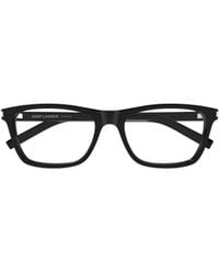 Saint Laurent - Eyewear Rectangle Frame Glasses - Lyst