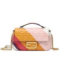 Fendi - Midi Baguette Chain Medium Shoulder Bag - Lyst