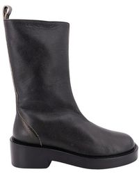 Courreges - Courrèges Zip Detailed Round Toe Ankle Boots - Lyst