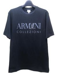Armani Collezioni - Logo Details Short-Sleeved T-Shirt - Lyst