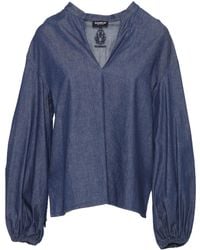 Dondup - Long Sleeved V-Neck Blouse - Lyst