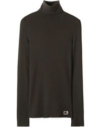 Burberry - Equestrian Knight Roll-Neck Knitted Jumper - Lyst