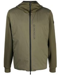 Moncler - Logo-Print Reflective Bomber Jacket - Lyst