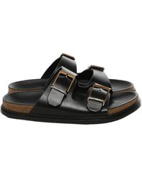 The Row - Buckle Strap Sandals - Lyst