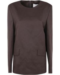 Entire studios - Cut-Out Pocket Long-Sleeve Top - Lyst