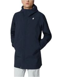K-Way - Long Hooded Jacket - Lyst