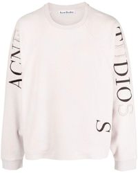 Acne Studios - Logo Embroidered Crewneck Sweatshirt - Lyst