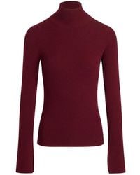 Patou - Turtleneck Ribbed Sweater - Lyst