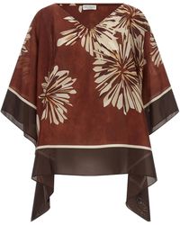 Brunello Cucinelli - Silk Blouse - Lyst