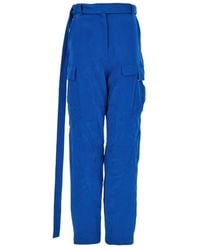 Ferragamo - Belted Cargo Trousers - Lyst