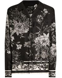 Dolce & Gabbana - Silk Printed Shirt - Lyst