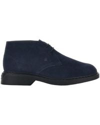 Hogan - Round-Toe Lace-Up Desert Boots - Lyst
