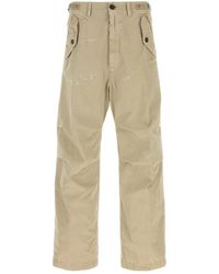 DSquared² - Garment-Dyed Utility Wide-Leg Pants - Lyst