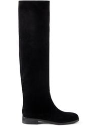 Gianvito Rossi - Solid Suede Over-The-Knee Boots - Lyst