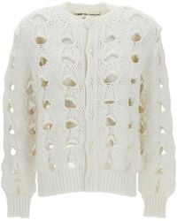 Comme des Garçons - Cut-Out Detailed Crewneck Jumper - Lyst