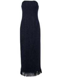 Oscar de la Renta - Tweed Wool And Mohair-Blend Bustier Dress - Lyst