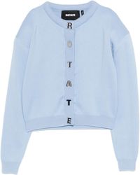 ROTATE BIRGER CHRISTENSEN - Logo-Button Cardigan - Lyst