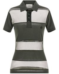 Coperni - 'sheer Striped' Polo Shirt - Lyst
