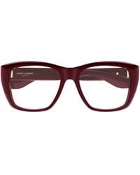 Saint Laurent - Square-Frame Glasses - Lyst