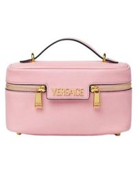 Versace - Tag Zipped Vanity Bag - Lyst