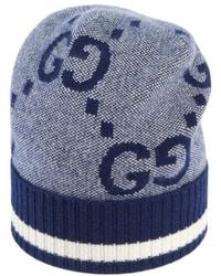 Gucci - Monogram Knitted Beanie - Lyst